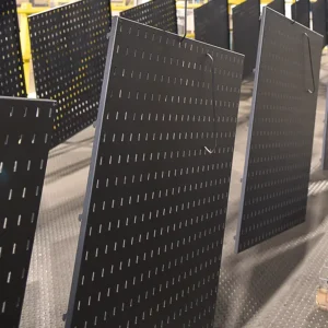 Gridlock Pegboard with Powder Coating Applied
